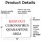 Signmission Keep Out Quarantine OSHA Notice Sign, Vinyl Decal, 5in W x 3.5in L, 2PK OS-2PACK-NS-D-35-25585 - alternate 3